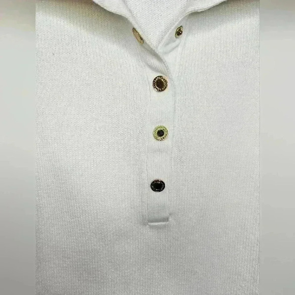 Lauren Ralph Lauren White Cotton Cropped Polo Knit Sweater Plus Womens 1X EUC - Picture 3 of 15